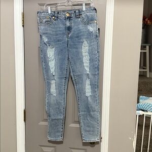 True Religion Women's Light Blue Halle Skinny Jeans